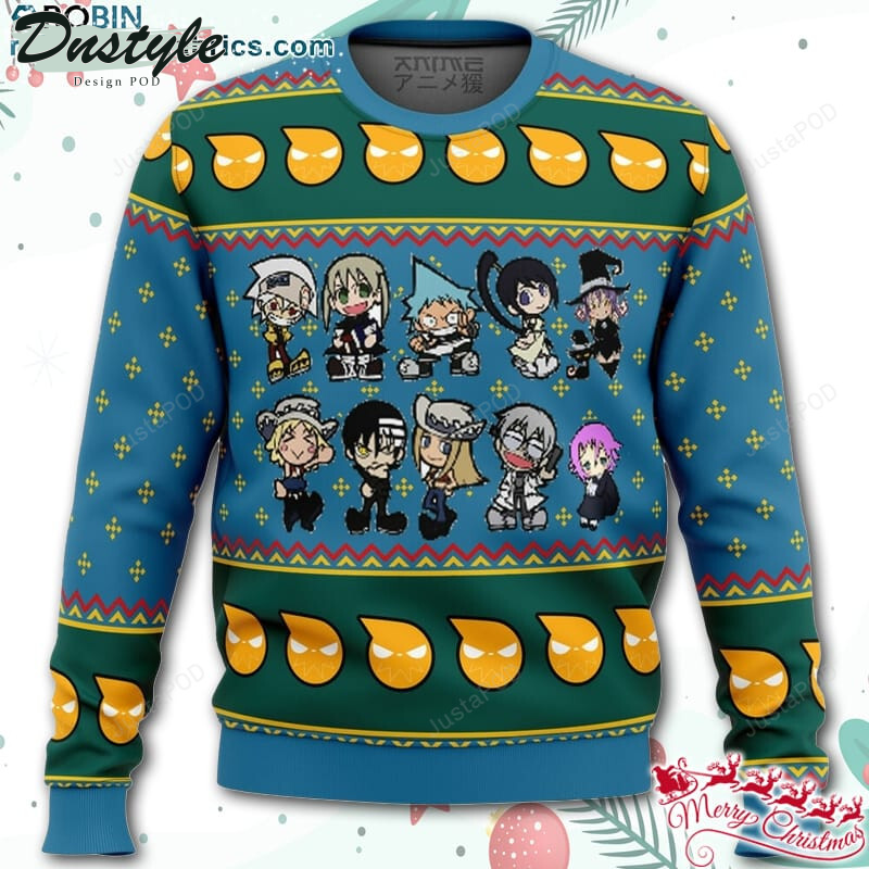 Soul Eater Chibi Ugly Christmas Wool Sweater