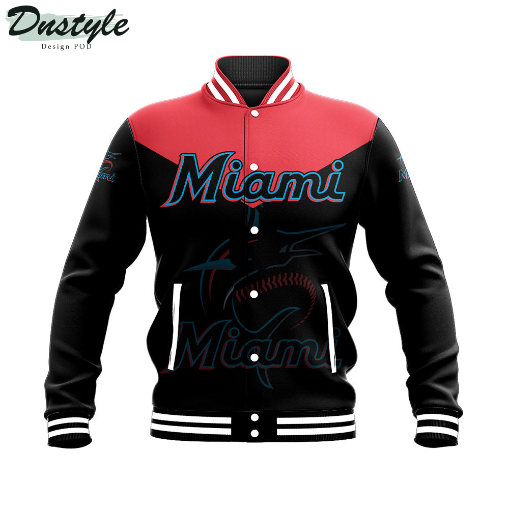 Miami Marlins MLB Drinking Style Baseball Jacket