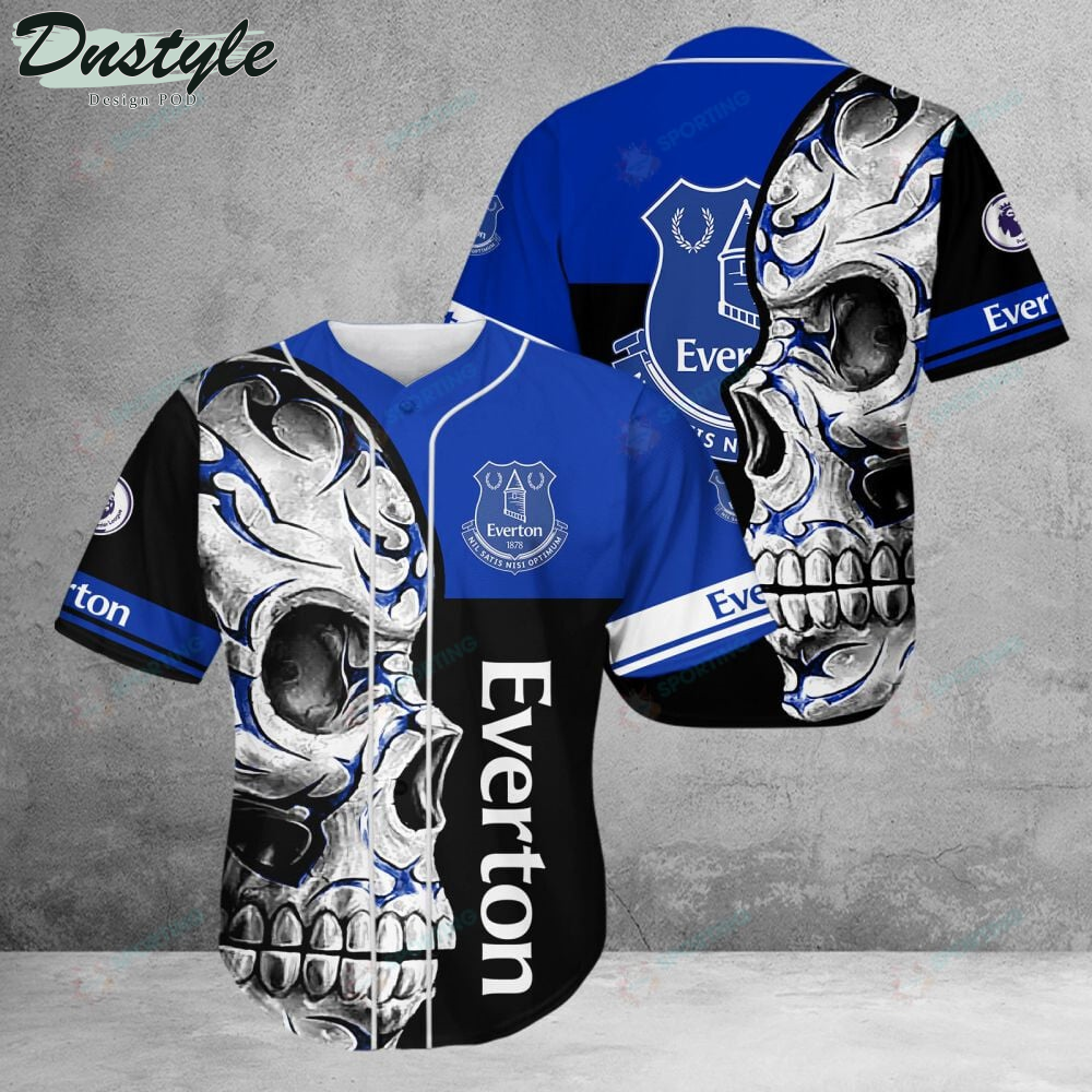 Everton F.C Skull Baseball Jersey