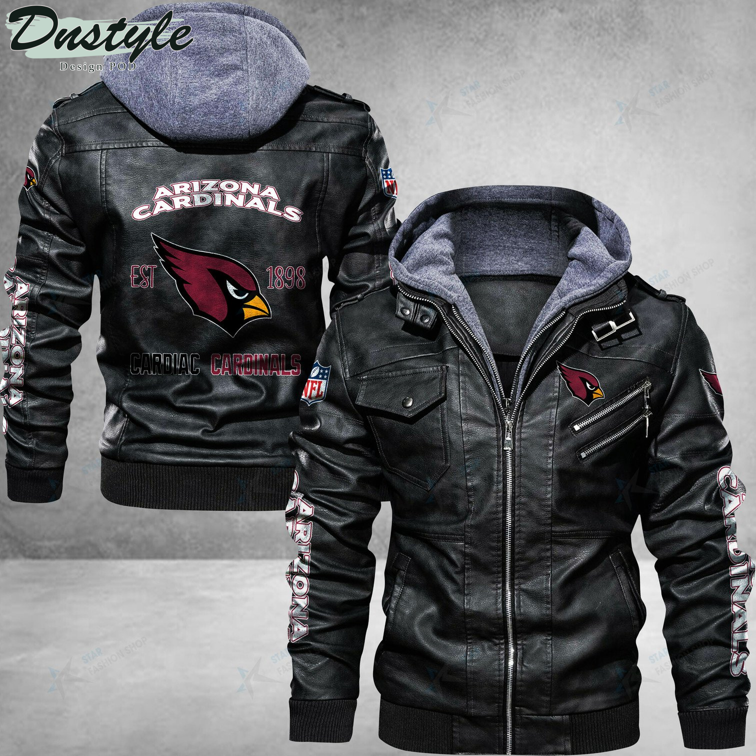 Washington Football Team The Burgundy And Cold Leather Jacket