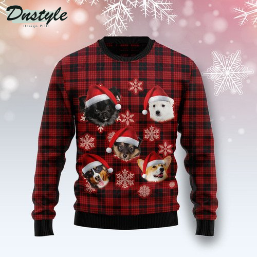 Dog Christmas Snowflake Ugly Christmas Sweater