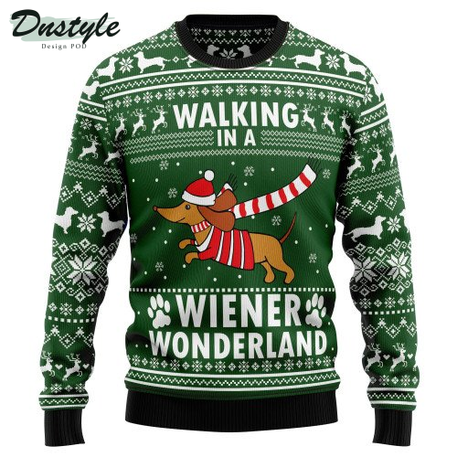 Dachshund Weiner Wonderland Ugly Christmas Sweater