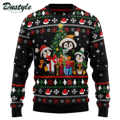 Penguin Christmas Tree Ugly Christmas Sweater