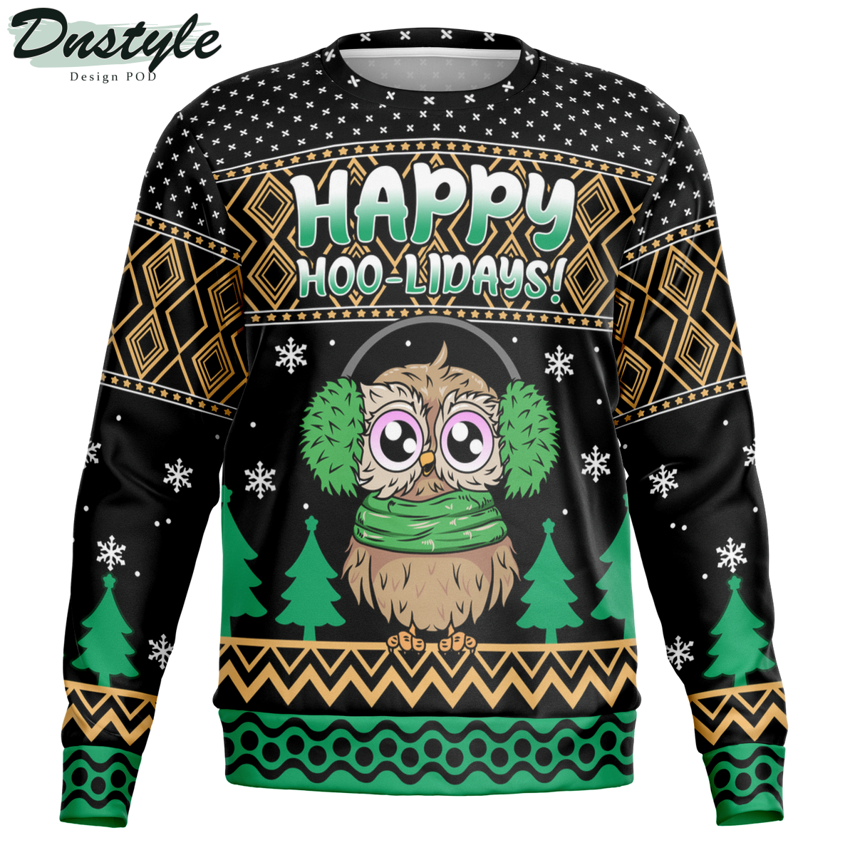 Happy Hoo-lidays Ugly Christmas Sweater