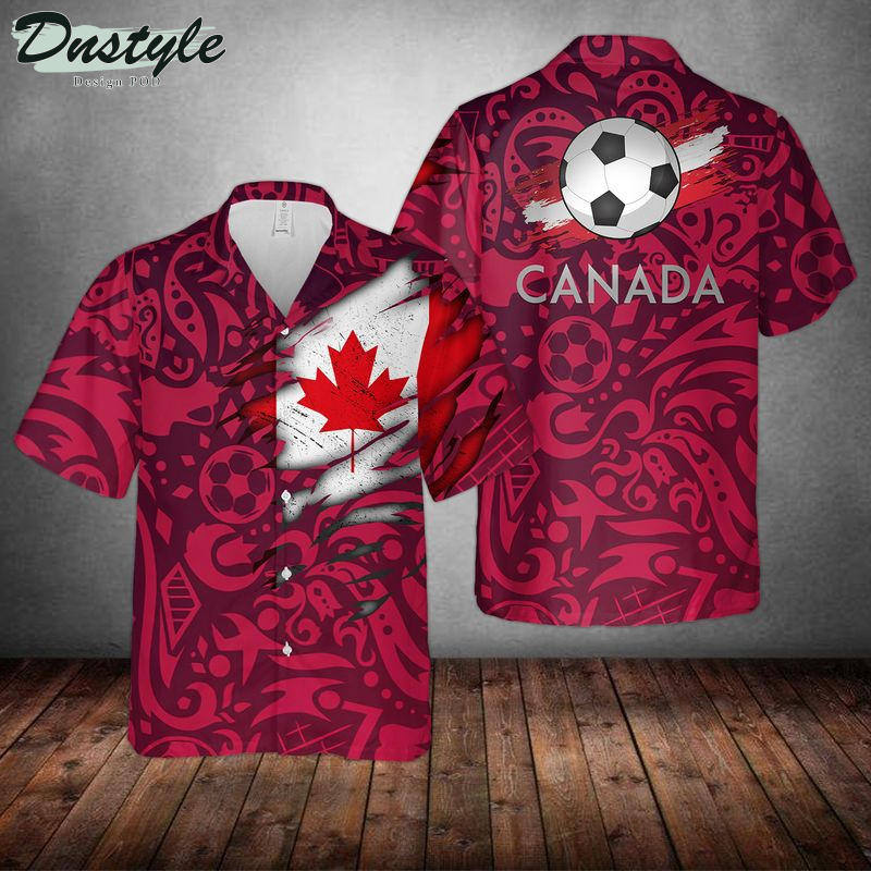 Football Canada World Cup 2022 Hawaiian Shirt
