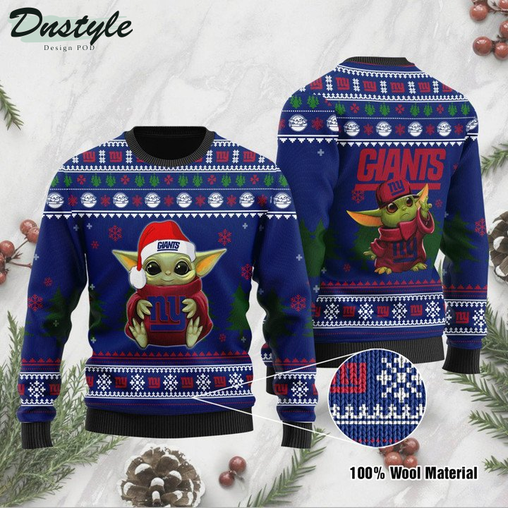 Yoda Baby Love New York Giants Ugly Sweater