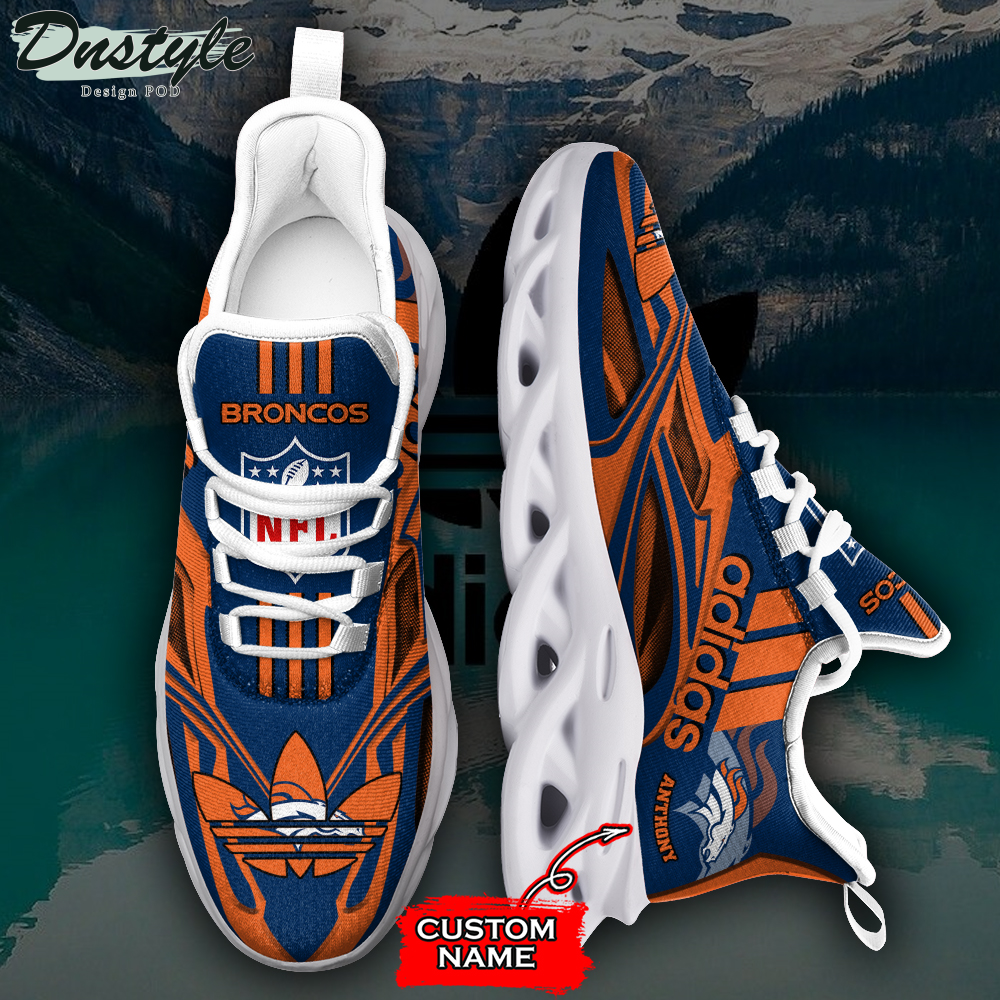 Denver Broncos Adidas Custom Name Max Soul Sneaker