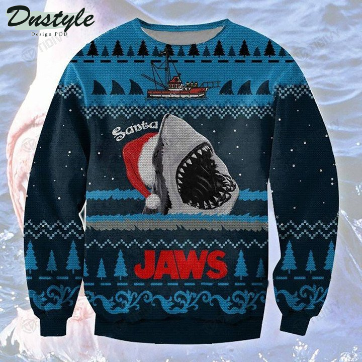 Jaws Shark Lover Ugly Christmas Sweater