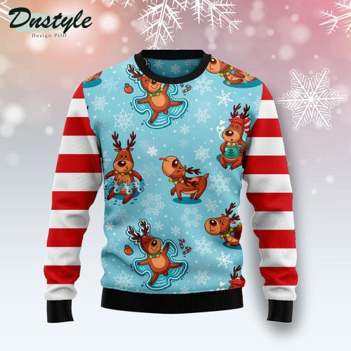 Reindeer Cute Ugly Christmas Sweater