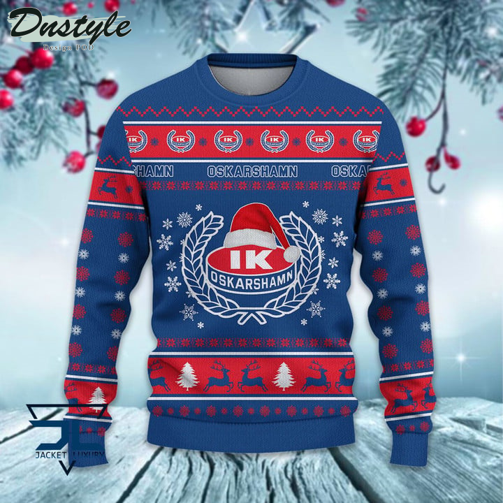 IK Oskarshamn santa hat ugly christmas sweater