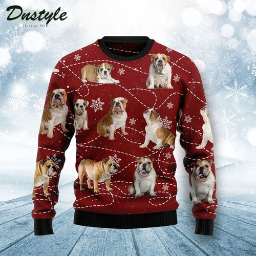 Bulldog Xmas Ugly Christmas Sweater