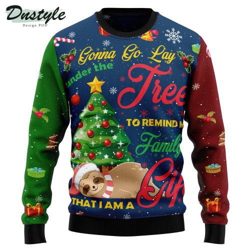 Sloth Gift Ugly Christmas Sweater