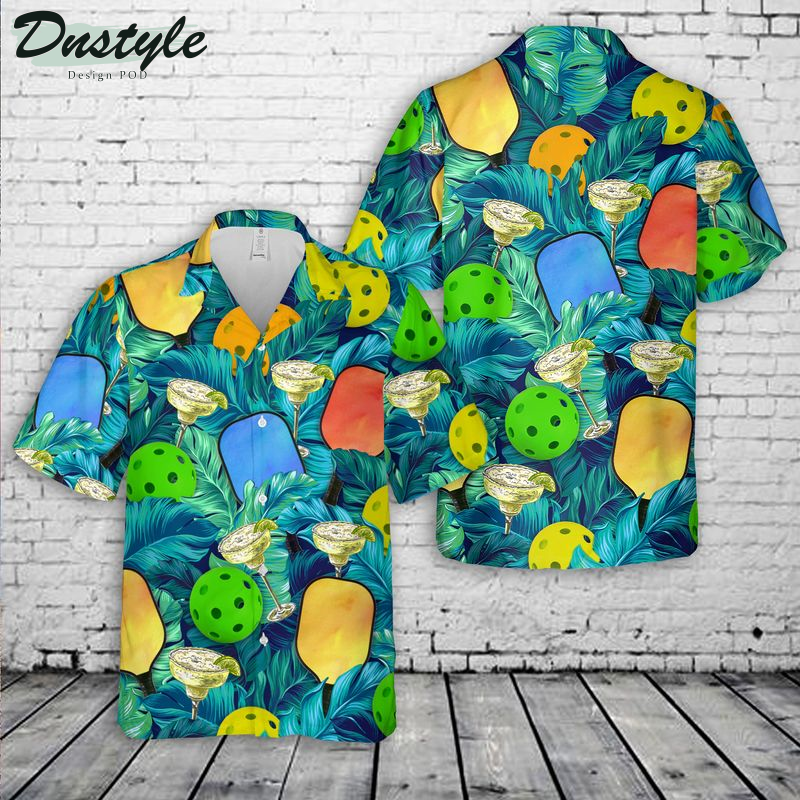 Pickleball & Margarita Hawaiian Shirt