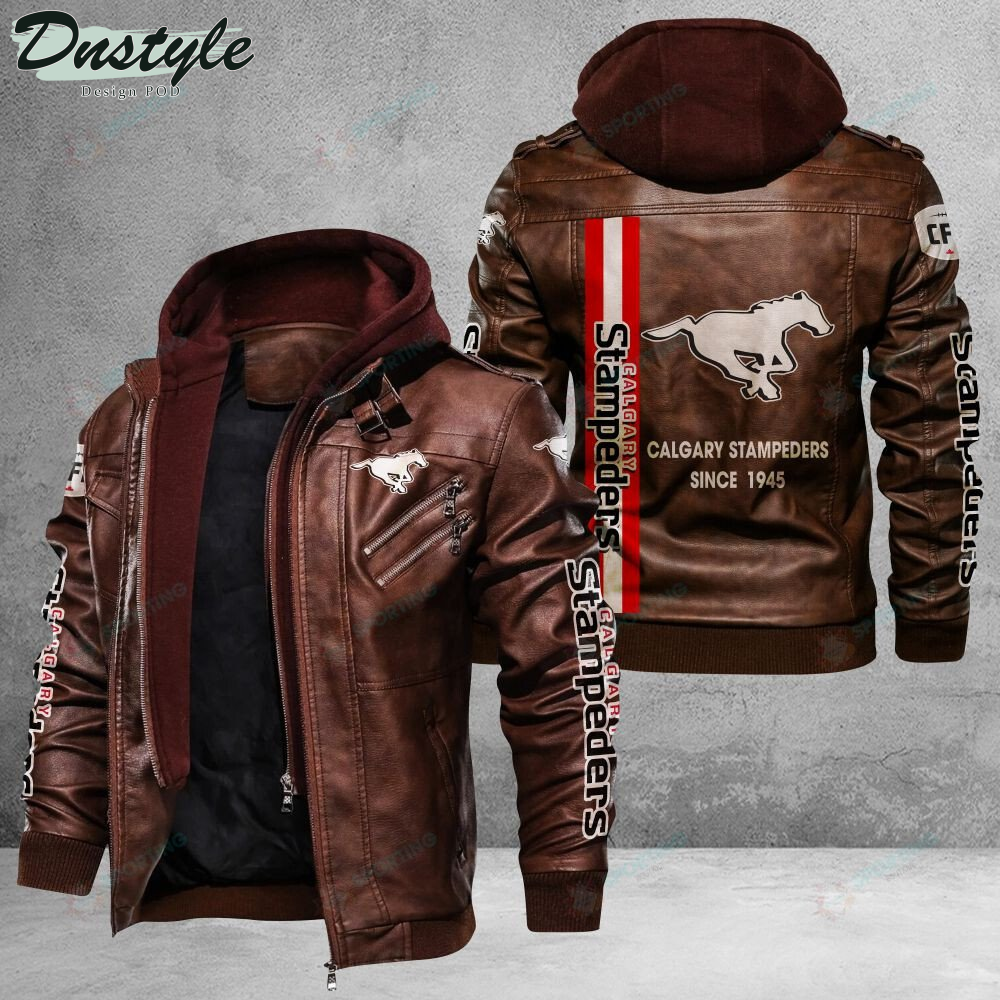 Calgary Stampeders Since 1930 leather jacket