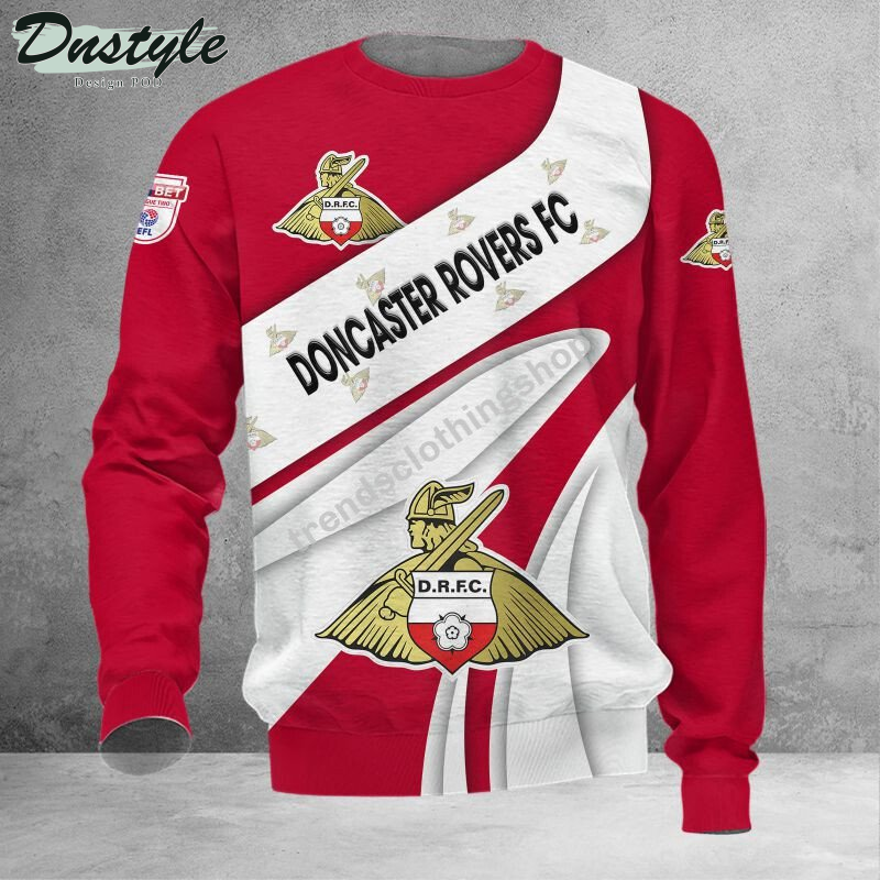 Doncaster Rovers 3d all over printed hoodie tshirt