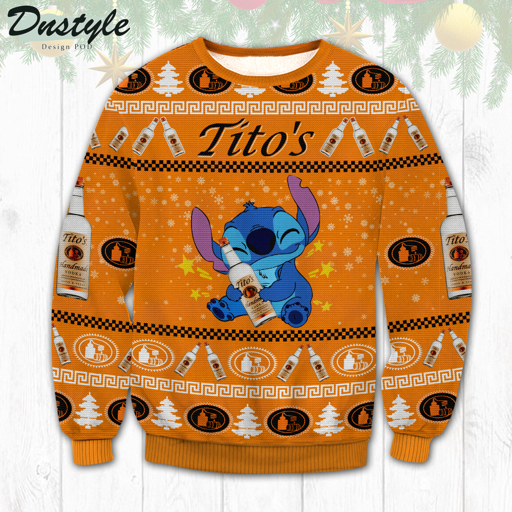 Tito's Stitch Ugly Christmas Sweater