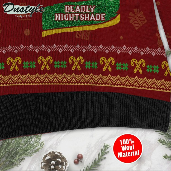Christmastown Claw Claw Sally's Seltzer Deadly Nightshade Jack Skellington Ugly Sweater