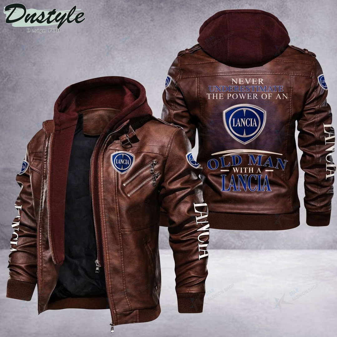 Lancia never underestimate the power of an old man leather jacket