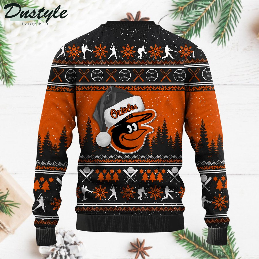 Baltimore Orioles MLB ugly christmas sweater