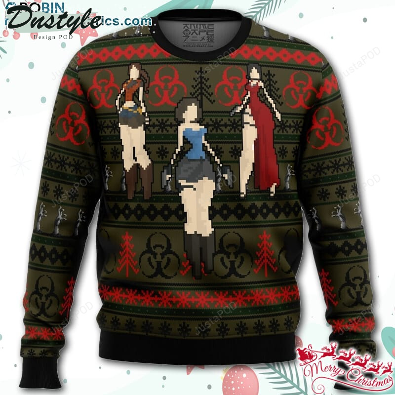 Resident Evil Ugly Christmas Wool Sweater