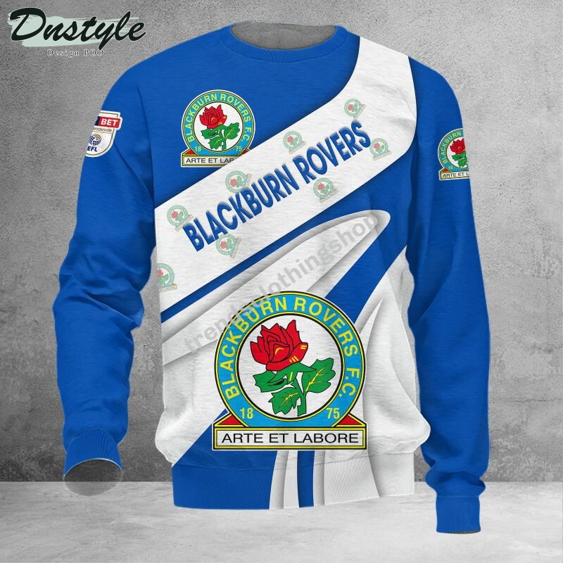 Blackburn Rovers 3d all over printed hoodie tshirt