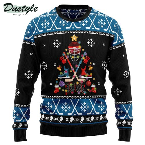 Happy Hockeyday Ugly Christmas Sweater