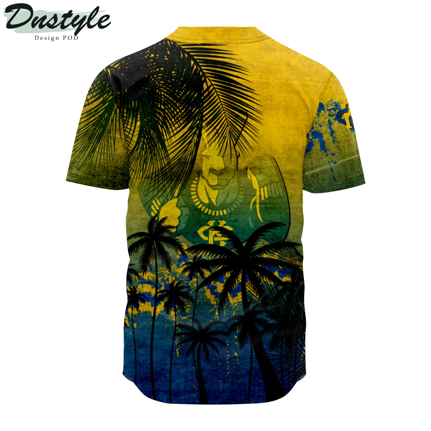 UMKC Kangaroos Baseball Jersey Coconut Tree Tropical Grunge