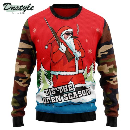 Hunting Santa Christmas Ugly Christmas Sweater