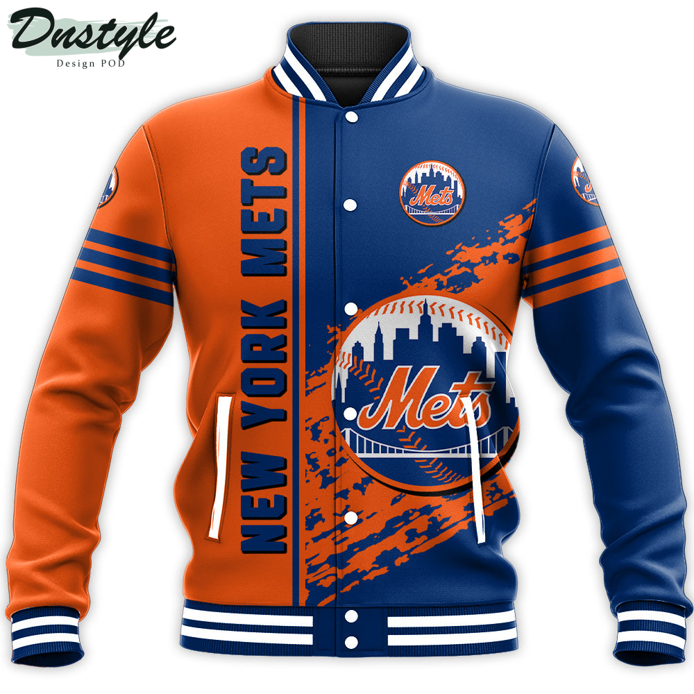 New York Mets MLB Quarter Style Baseball Jacket