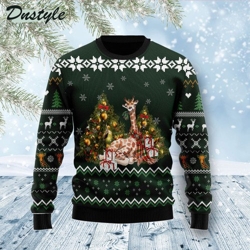 Giraffe Holiday Ugly Christmas Sweater