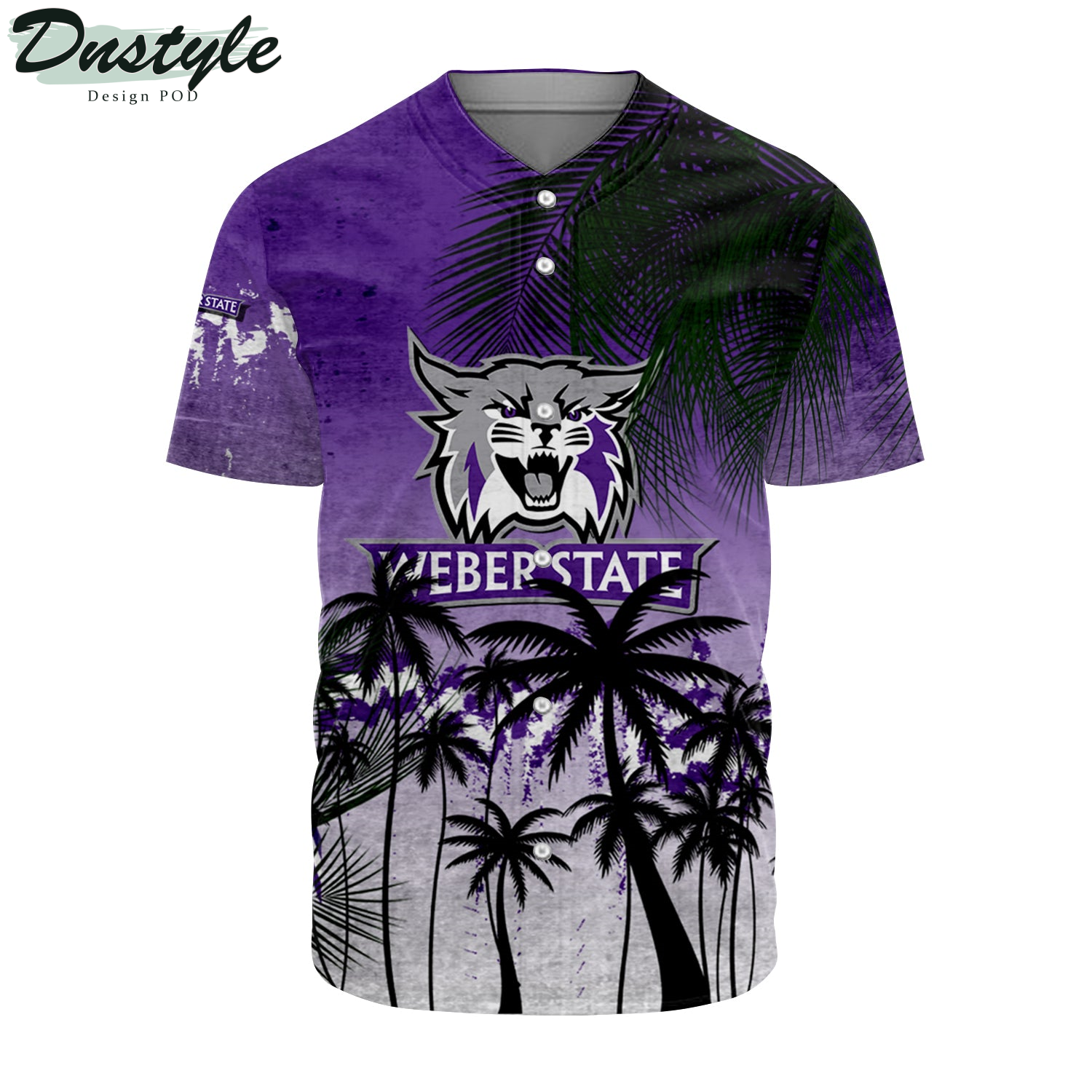 West Virginia Mountaineers Baseball Jersey Coconut Tree Tropical Grunge