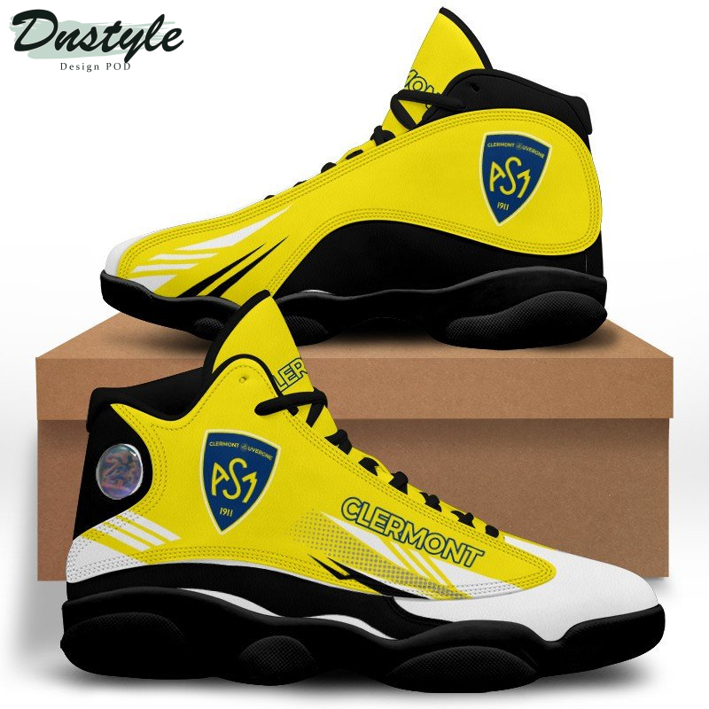 ASM Clermont Auvergne Yellow Air Jordan 13 Shoes Sneakers