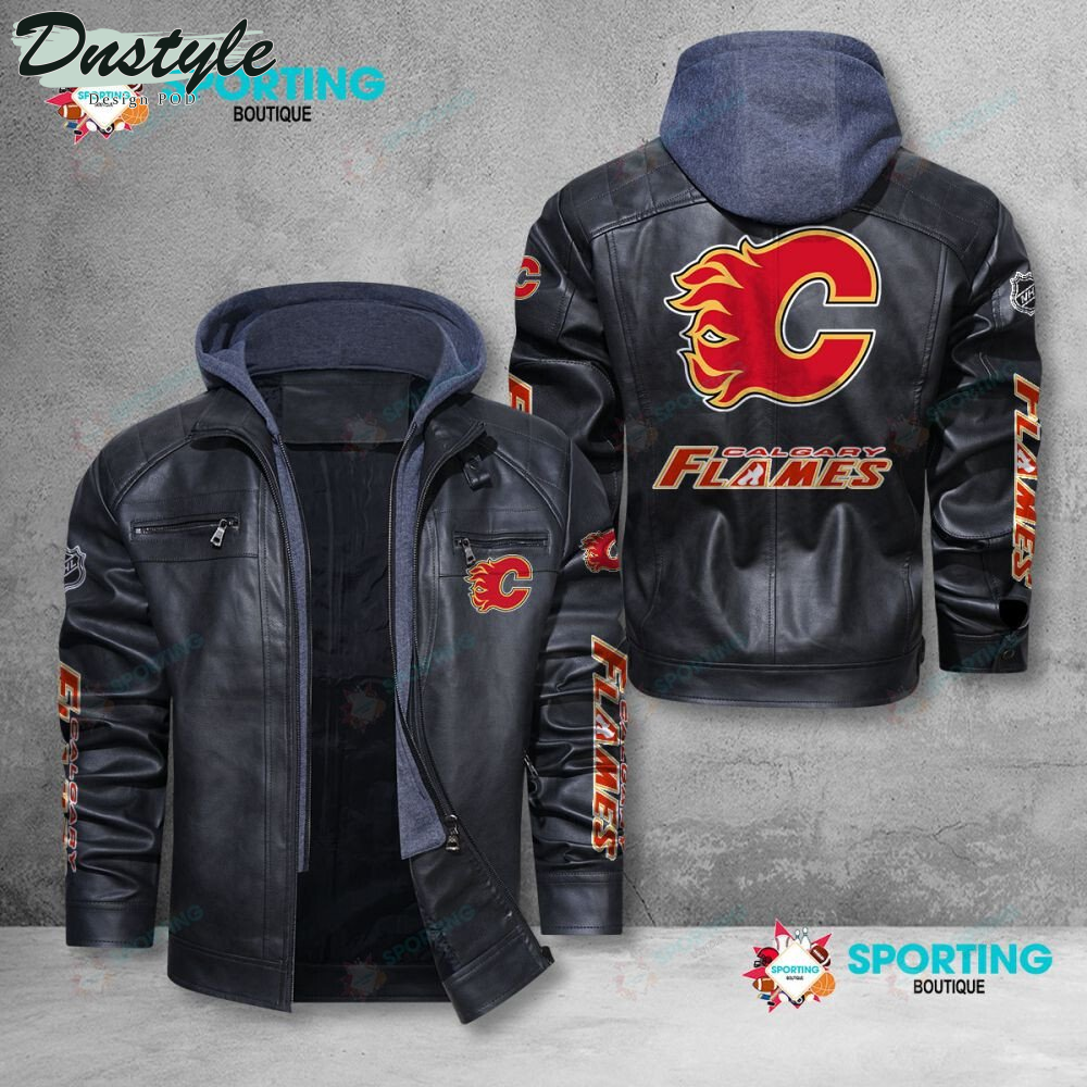 Calgary Flames 2022 Leather Jacket