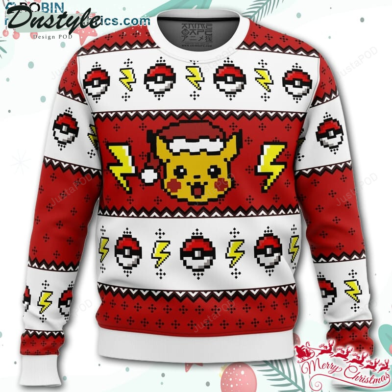 Pokemon Pikachu Ugly Christmas Wool Sweater
