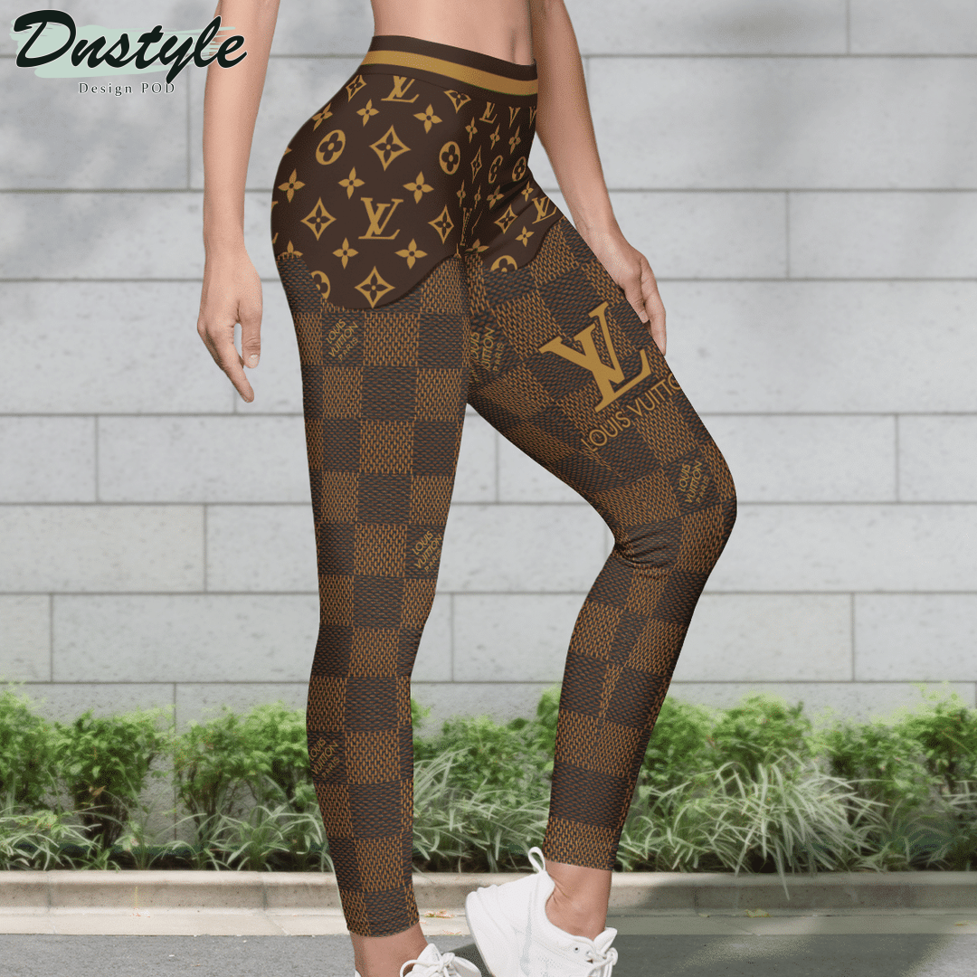 Louis Vuitton Brown ugly sweater and legging