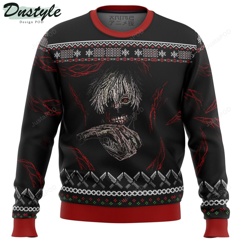 Tokyo Ghoul Dark Kaneki Premium Ugly Christmas Wool Sweater
