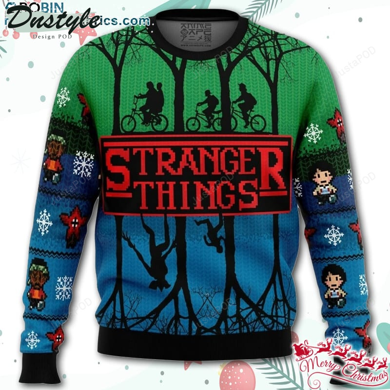 Stranger Things Who You Gonna Call Ugly Christmas Wool Sweater