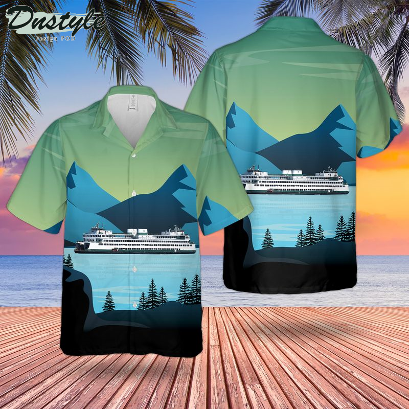 Inter-Island Ferry Authority MV Prince of Wales In Ketchikan Alaska Hawaiian Shirt