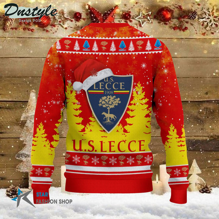 U.S. Lecce il tuo nome brutto maglione natalizio