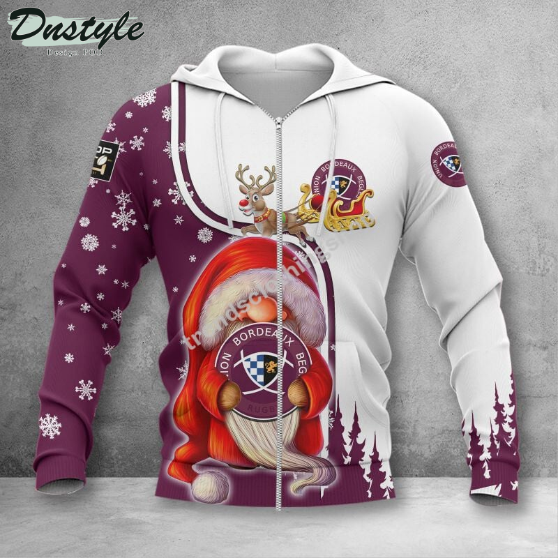 Union Bordeaux Begles christmas 2022 all over printed hoodie