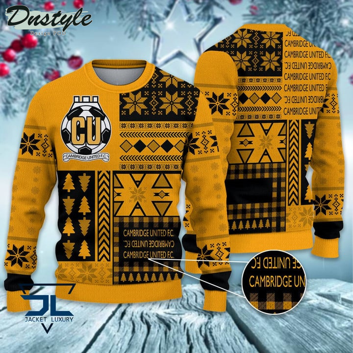 Preston North End F.C Christmas Pattern 2022 Ugly Wool Sweater