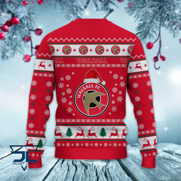 Walsall FC santa hat ugly christmas sweater