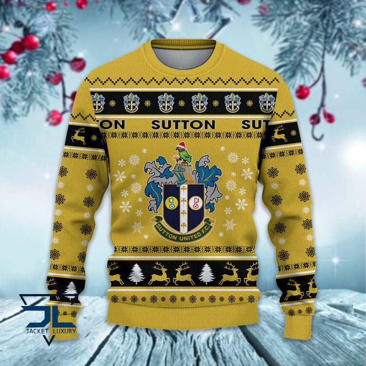Sutton United santa hat ugly christmas sweater