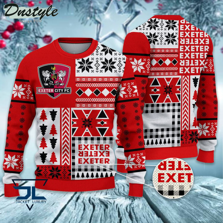 Exeter City Christmas Pattern 2022 Ugly Wool Sweater