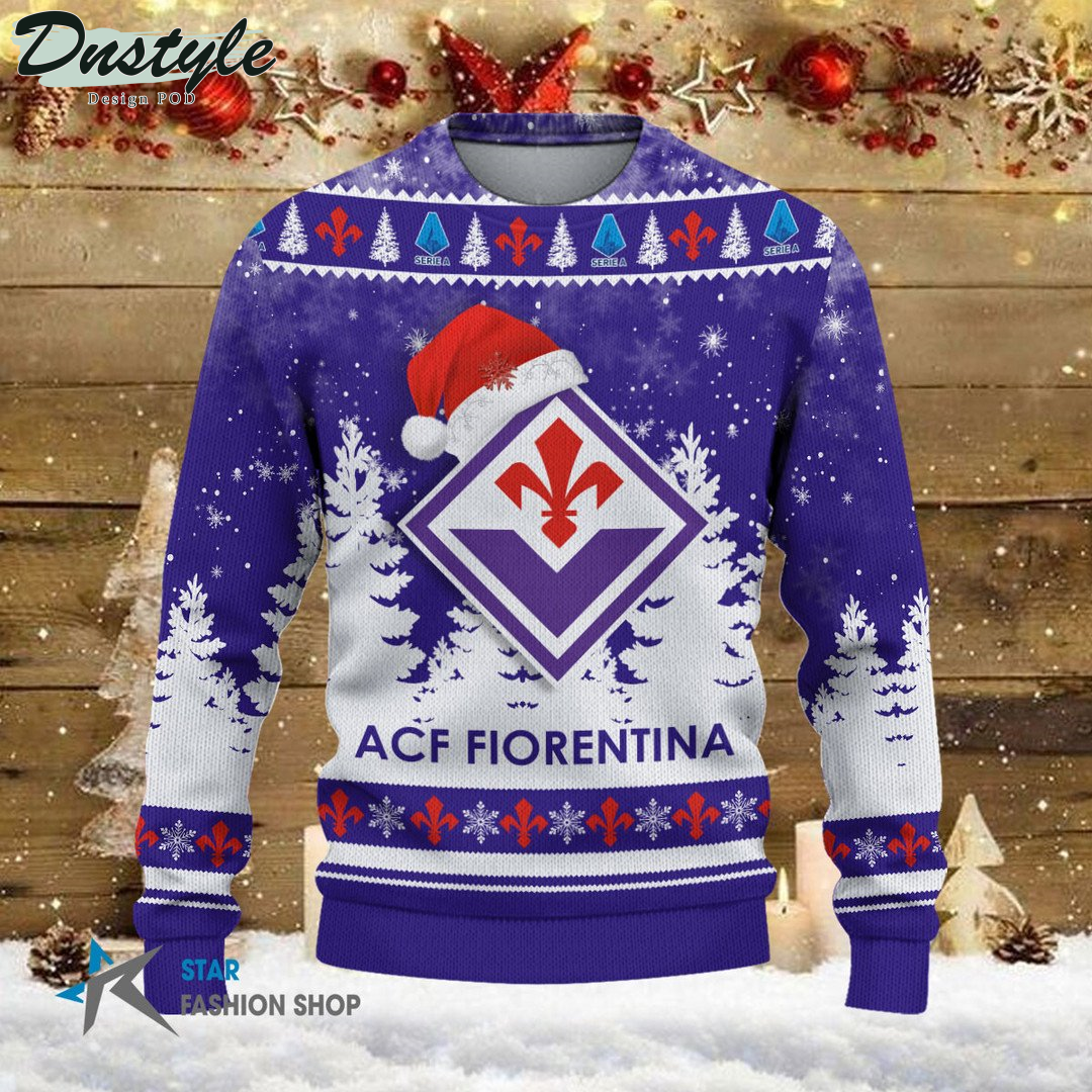 ACF Fiorentina brutto maglione natalizio