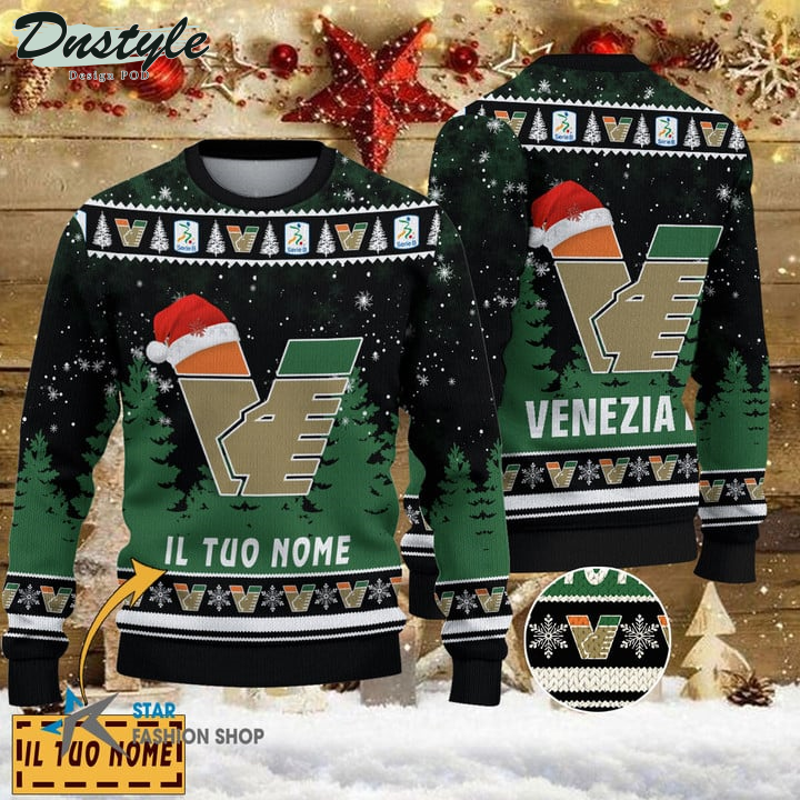 Venezia FC il tuo nome brutto maglione natalizio