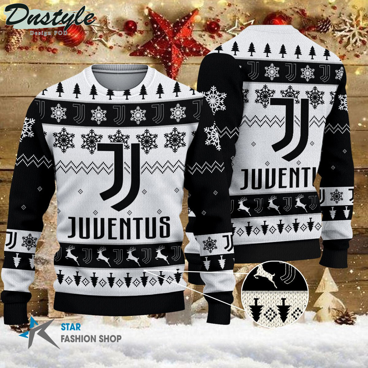 Juventus ugly christmas sweater