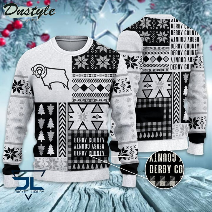 Wycombe Wanderers F.C Christmas Pattern 2022 Ugly Wool Sweater