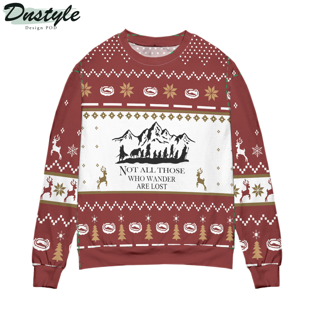 Not All Those Wander Are Lost Ugly Christmas Sweater