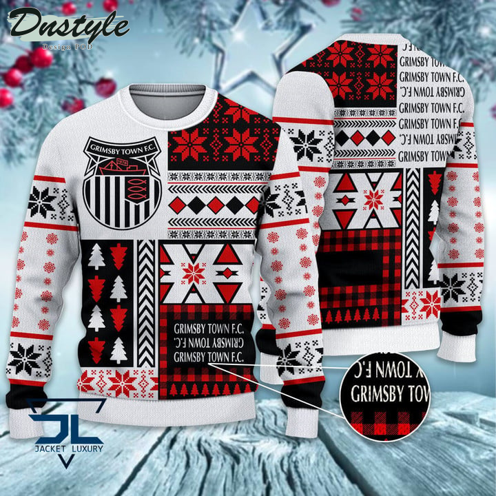 Grimsby Town Christmas Pattern 2022 Ugly Wool Sweater